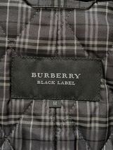 BURBERRY BLACK LABEL メタルボタン ウール コート M バーバリーブラックレーベル ホース 刻印 銀ボタン メルトン ジャケット ブラック 黒_画像4