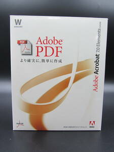 中古美品 送料無料 激安 レア#z020 Adobe Acrobat 7.0 elements 日本語版 windows版 ライセンスキー付き pdf作成/編集 ライセンスキー付き