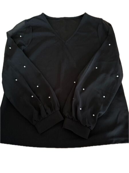 SHEIN トップス Sサイズ パール ②