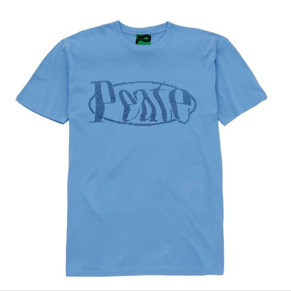 未使用 peate ロゴ Peate Logo HTML Tシャツ 青 ブルー 半袖Tシャツ