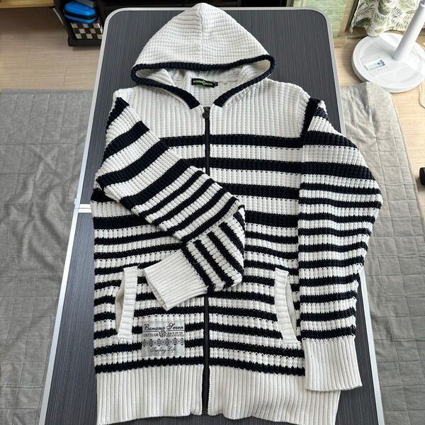 【美品】BANANA SEVEN フルジップアップ ニットパーカー XXL