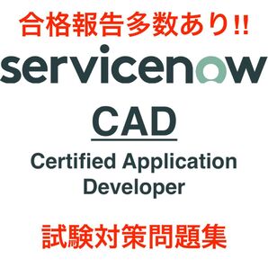 【2025/12 更新!!】ServiceNow CAD 試験対策問題集
