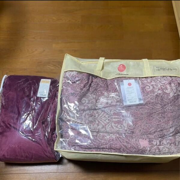 新品未使用 西川 羽毛布団&あったか掛けふとんカバーのセット