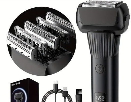 Type-C充電式5枚刃ターボ付き電動シェーバー