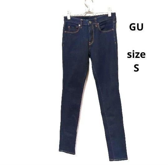 GU ジーユー レディーススキニーパンツ デニムジーンズ Gパン ジーンズ デニムパンツ ネイビー インディゴ デニム スリム