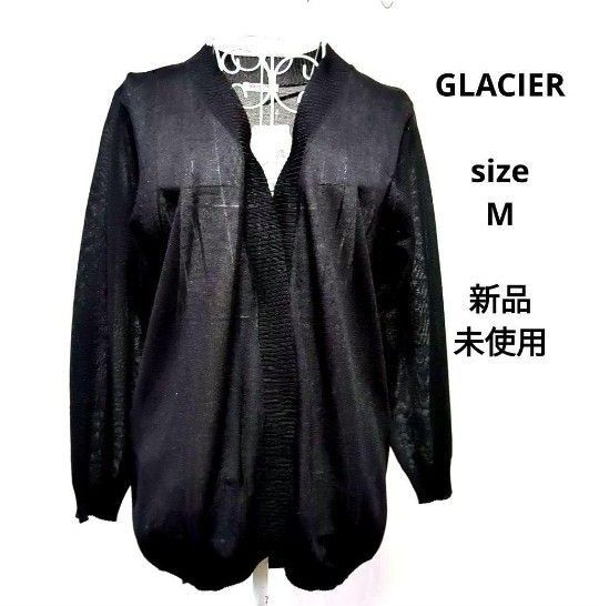 GLACIER グラシア レディースカーディガン 七分袖カーディガン ブラック カーディガン ニット