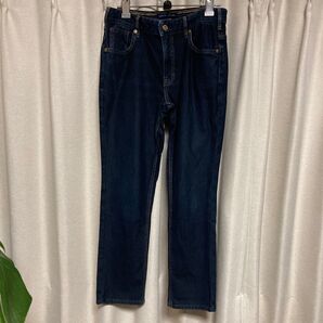 EDWIN JERSEYS ストレートデニム W30 L30 ネイビー