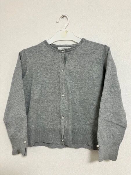 ZARA グレー カーディガン 122cm