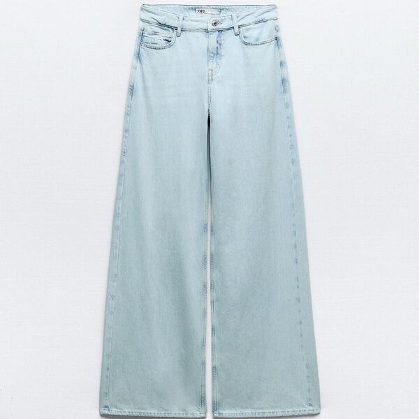 ZARA デニムワイドパンツ