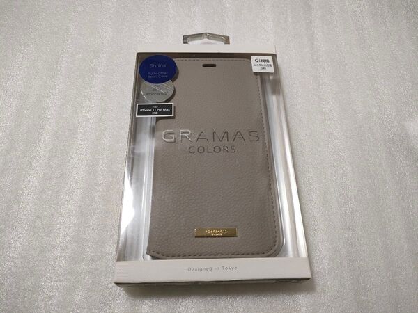 坂本ラヂヲ iPhone11 Pro Max用 手帳型ケース CBCLS-IP03GRG グレージュ