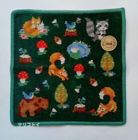 FEILER フェイラー ハンカチ インザフォレスト グリーン 新品 未使用