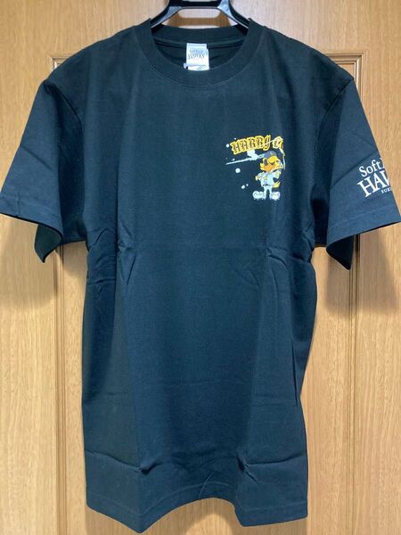 福岡ソフトバンクホークス Tシャツ ハリーホーク ハリークール Lサイズ レア 半袖 ブラック 黒