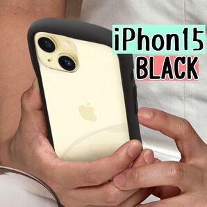 【新品】iPhone15ケース☆iFace風 ブラック 黒