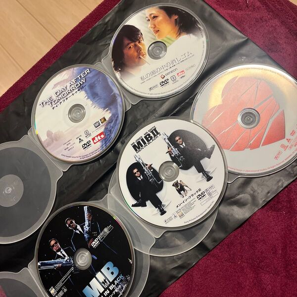 DVDセット・THE DAY AFTER TOMORROW・私の頭の中の消しゴム・MIB・MIBⅡ・loveactually