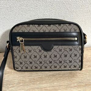 【美品】 moussy ショルダーバック ブラック グレー マウジー レディース