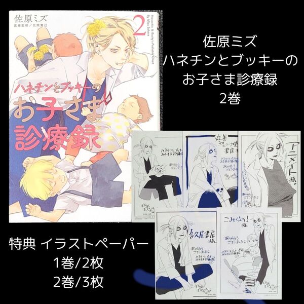 佐原ミズ ハネチンとブッキーのお子さま診療録 2巻 特典付き