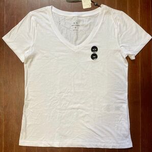 ☆送料込☆タグ付100%正規品アルマーニエクスチェンジAXロゴ綿100%Tシャツ