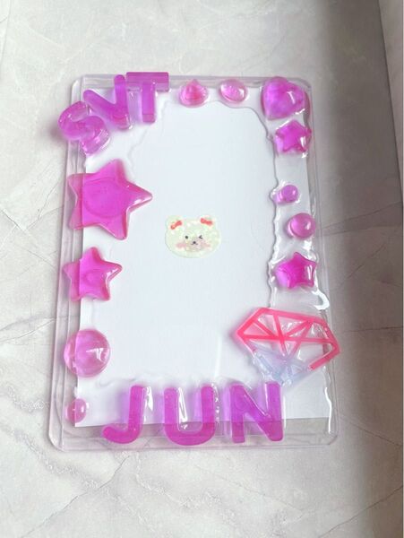 トレカケース デコ レジン SEVENTEEN ジュン JUN