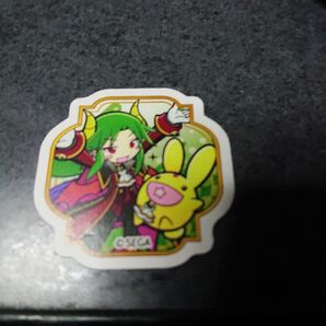 ぷよクエカフェ フレークステッカーC 闇の貴公子サタン&カーバンクル