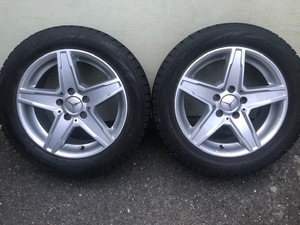 MAK STERNAスターナ社外アルミ +46 5H112 205/55R16バリ山スタッドレスブリヂストンブリザック VRX MERCEDES BENZ CLA W204 W169 W176 W246