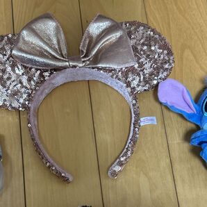 ディズニー セット スティッチ ぬいぐるみ チップとデール グミケース ミニー カチューシャ 101匹わんちゃん ヘアバンド