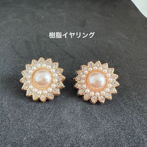 56 ボタンイヤリング