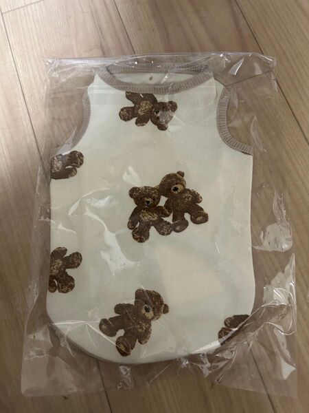 モンシェリ くまさんパイピングトップスMサイズ 犬服 トップス