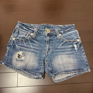 ショートパンツ ダメージデニム
