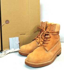 Hender Schemeenda- ski mamip-14 manual industrial products leather n back boots race up boots natural men's 5