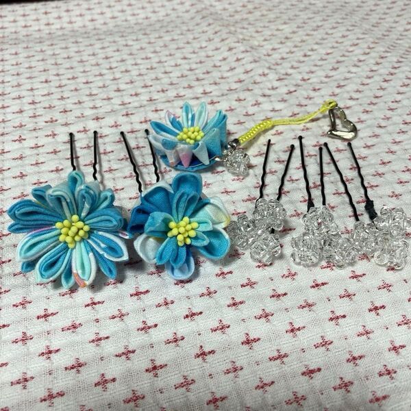 *ハンドメイド *髪飾り *つまみ細工 *ビーズボール