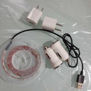 テープUSB LEDライト + ACアダプター