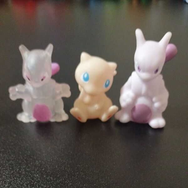 ポケモン ソフビ指人形 ミュー ミューツー