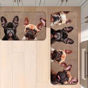 フレンチブルドッグ フレブル キッチンマット 玄関マット 犬用品 インテリア