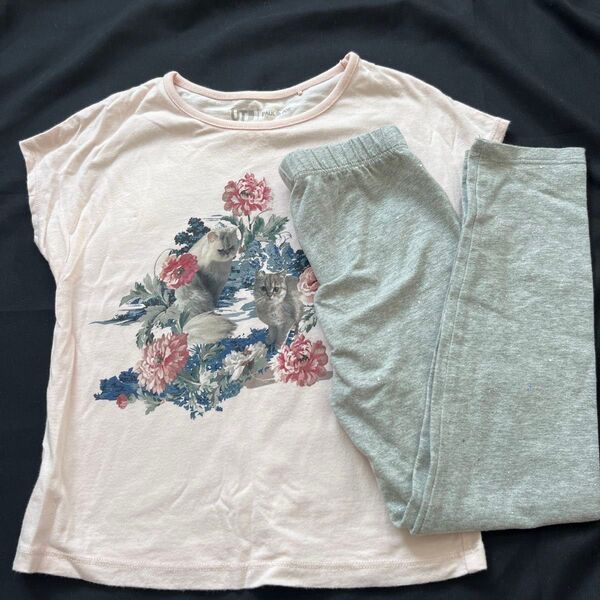 ユニクロ PAUL & JOE Tシャツ GAP グレーレギンス 上下セット