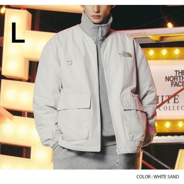 値下げ 新品韓国限定 L size ザノースフェイス リバーシブル ヒート カーディガン THE NORTH FACE