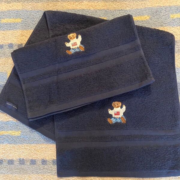新品ラルフローレン フェイスタオル2枚セット Ralph Lauren POLO