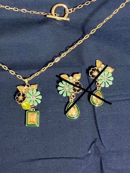 ハンドメイド お花のブーケ風 ネックレス アクセサリー