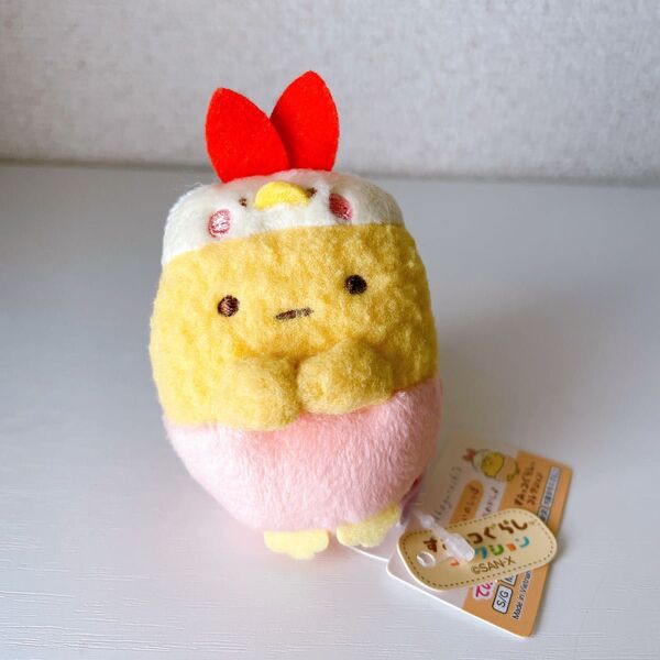 みんなでことりっコ えびふらいのしっぽ えびふらいのしっぽ ことりの衣装でおめかし すみっコぐらし てのりぬいぐるみ