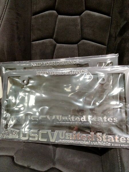 USCV☆北米仕様車に☆ナンバーフレーム2枚セット☆NV200他☆STANCE☆USDM☆