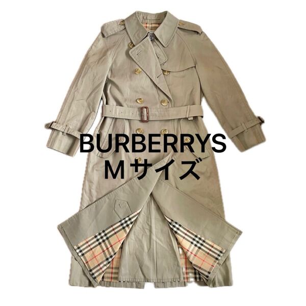 BURBERRYS/バーバリーズ/トレンチコート/ノバチェック/ベルト/カーキ/M