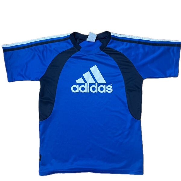 アディダス adidas 半袖Tシャツ サッカー ジュニア 半袖トレーニングシャツ 古着 150
