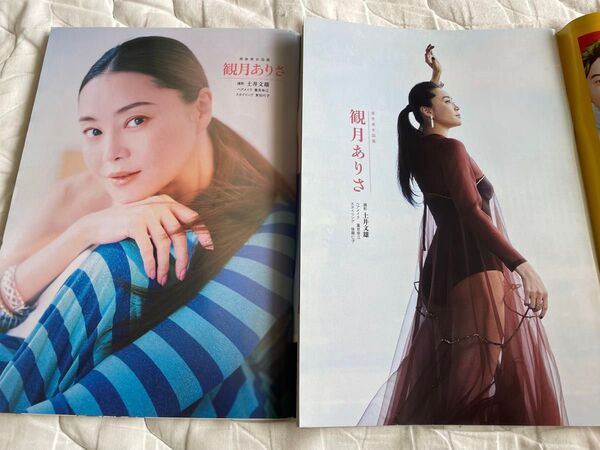 観月ありさ 原色美女図鑑 グラビア掲載 週刊文春2冊セット(他に羽生結弦グラビア)