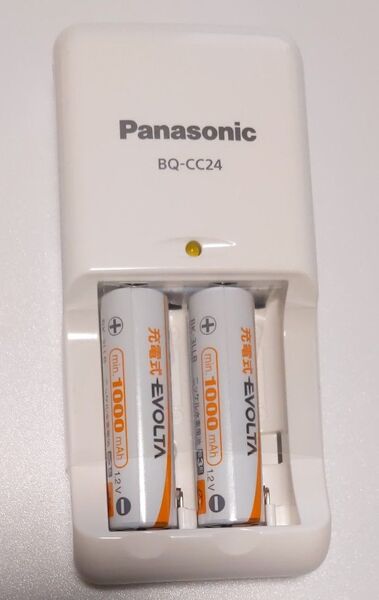 単3形充電式エボルタ2本付 充電器セット (充電器BQ-cc24+単3形 ) パナソニック Panasonic