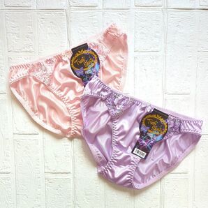 【新品】タグつき トリコットショーツ 2枚 サイズLL XL ラベンダー ピーチ ランジェリー