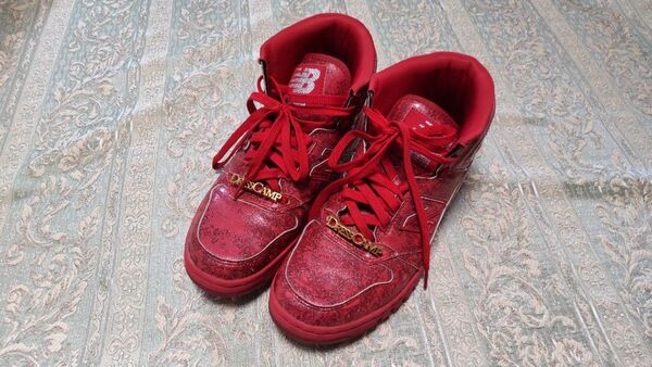 DRESSCAMP new balance ドレスキャンプ ニューバランス コラボ 赤 ハイカット 26cm