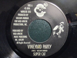 Super Cat ： Vineyard Party 7'' / 45s ★ Dancehall Reggae ダンスホール レゲエ ☆ 落札5点で送料無料