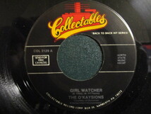 The O'Kaysions ： Girl Watcher 7'' / 45s ★ '68 ブルーアイドソウル / 60's Soul ☆ c/w The Esquires - Get On Up // 落札5点送料無料_画像1