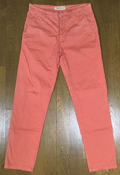 良品「HAMAKI-HO」 ストレッチ テーパードチノ コットンパンツ Rose SIZE:44 アルバニア製