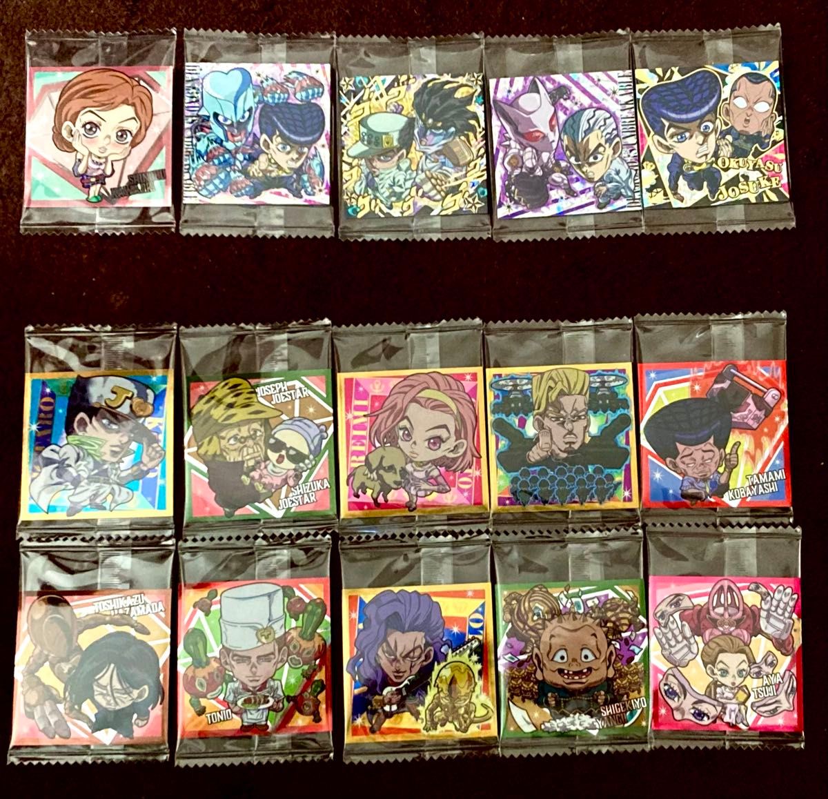 コンプリート】28種類 ジョジョ ダイヤモンドは砕けない シール コンプリート】28種類 ジョジョ ダイヤモンドは砕けない シール