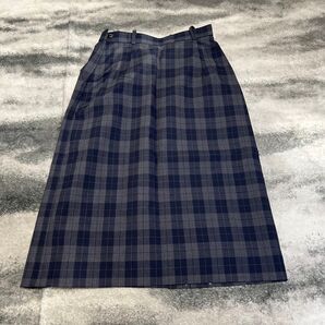 【新品未使用】ISETAN 伊勢丹 タイトスカート チェック柄 ネイビー グレー